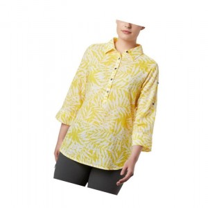 Columbia Summer Ease Popover Tunic Gömlek Kadın Sarı | 17036-EMWI