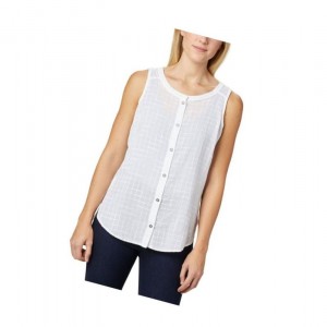 Columbia Summer Ease Sleeveless Gömlek Kadın Beyaz | 31204-ZQVB