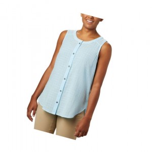 Columbia Summer Ease Sleeveless Gömlek Kadın Mavi | 20783-DTSA