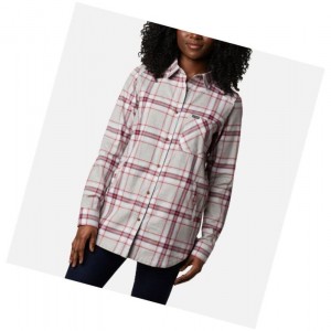 Columbia Sunday Summit Plaid Tunic Gömlek Kadın Kırmızı | 92703-WFCO