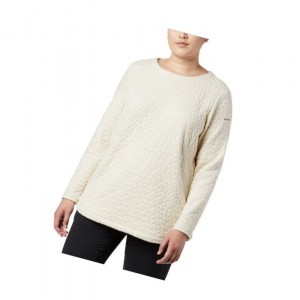 Columbia Sunday Summit Top Plus Size Sweatshirt Kadın Krema | 49358-JQNO