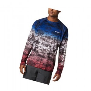 Columbia Super Terminal Tackle Long Sleeve Sweatshirt Erkek Camo | 58632-LNRO