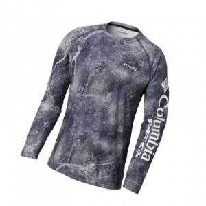 Columbia Super Terminal Tackle Long Sleeve Sweatshirt Erkek Siyah Kahverengi | 18349-XRVU