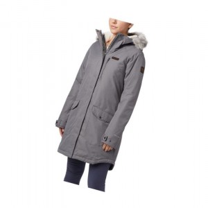 Columbia Suttle Mountain Long Insulated Mont Kadın Gri | 29760-PYCA