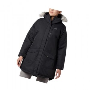 Columbia Suttle Mountain Long Insulated Plus Size Mont Kadın Siyah | 23194-TVFI