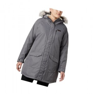 Columbia Suttle Mountain Long Insulated Plus Size Mont Kadın Gri | 10745-XIRB