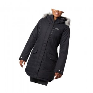 Columbia Suttle Mountain Long Insulated Mont Kadın Siyah | 85307-BNID