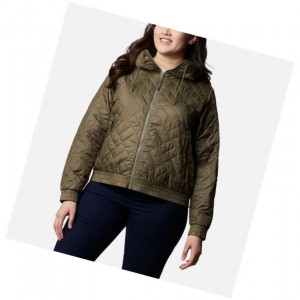 Columbia Sweet View Insulated Bomber Plus Size Mont Kadın Gri Yeşil | 39465-CHNS