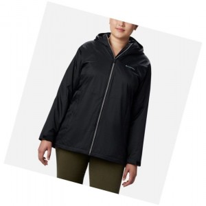 Columbia Switchback Lined Long Plus Size Mont Kadın Siyah | 68104-XYGW