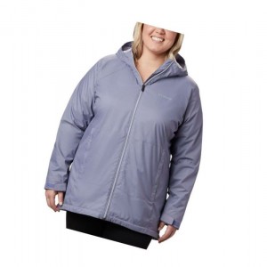 Columbia Switchback Lined Long Plus Size Mont Kadın Mor | 63579-TJWE