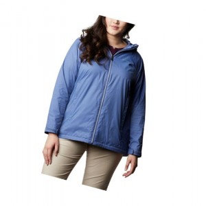 Columbia Switchback Lined Long Plus Size Mont Kadın Mavi | 90183-SZAB