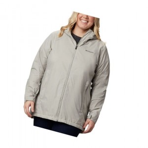 Columbia Switchback Lined Long Plus Size Mont Kadın Gri | 89712-ZMLK