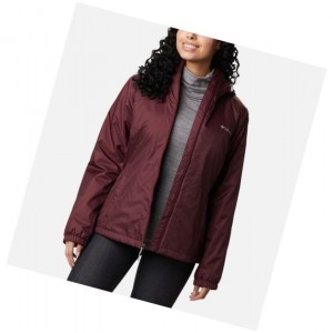 Columbia Switchback Sherpa Lined Mont Kadın Bordo | 68514-HWUD