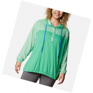 Columbia Tamiami Plus Size Kapşonlu Kadın Turkuaz Mavi | 54781-DLOF