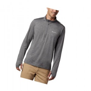 Columbia Tech Trail 1/4 Zip Sweatshirt Erkek Gri | 26715-FZTL