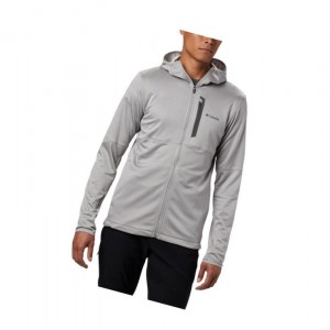 Columbia Tech Trail Full Zip Kapşonlu Erkek Gri | 51406-JQCX