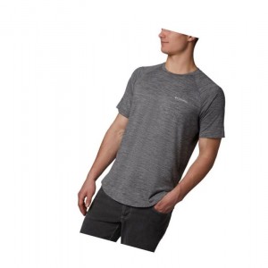 Columbia Tech Trail II Short Sleeve Crew Tişört Erkek Gri | 28170-LRGU