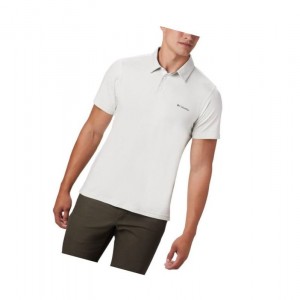 Columbia Tech Trail Polo Gömlek Erkek Beyaz | 79865-CZWG