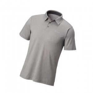 Columbia Tech Trail Polo Gömlek Erkek Gri | 51209-UPAS
