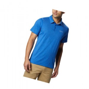 Columbia Tech Trail Polo Gömlek Erkek Koyu Mavi | 86703-NXMK