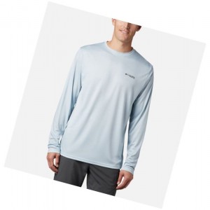Columbia Terminal Tackle PFG Fish Flag Long Sleeve Sweatshirt Erkek Gri | 81794-CKID