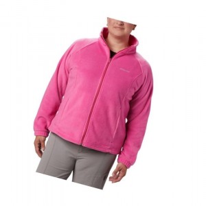 Columbia Tested Tough In Pink Benton Springs Full Zip Plus Size Mont Kadın Pembe | 26491-IVPY