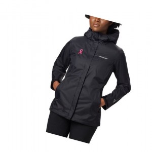 Columbia Tested Tough in Pink Rain II Mont Kadın Siyah | 27580-RDCS