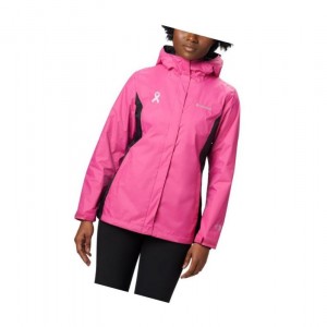 Columbia Tested Tough in Pink Rain II Mont Kadın Pembe Siyah | 26057-TZBP
