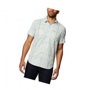 Columbia Thirty Mile Ledge Short Sleeve Gömlek Erkek Yeşil | 58679-AHWI
