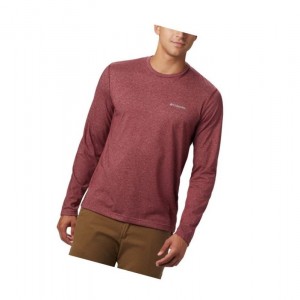 Columbia Thistletown Park Crew Neck Long Sleeve Sweatshirt Erkek Kırmızı | 38091-BJCG