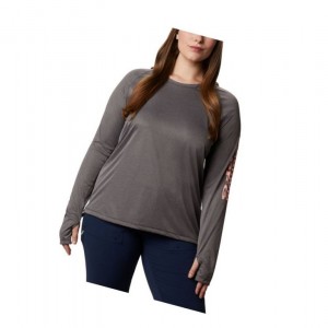 Columbia Tidal Heather Plus Size Kapşonlu Kadın Siyah Pembe | 80321-QVYC