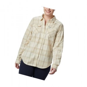 Columbia Times Two Corduroy Long Sleeve Gömlek Kadın Krema | 79435-LJFI