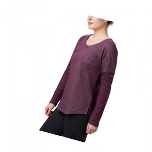 Columbia Times Two Novelty Knit Long Sleeve Sweatshirt Kadın Siyah Pembe | 93106-WAIC