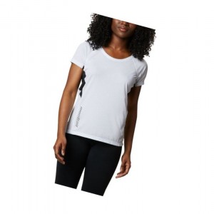 Columbia Titan Ultra II Short Sleeve Tişört Kadın Beyaz Siyah | 14632-VHIU