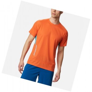 Columbia Titan Ultra II Short Sleeve Tişört Erkek Kahverengi Turuncu Turkuaz | 08231-VLAS
