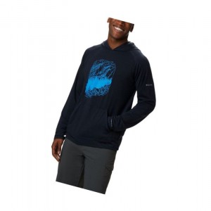 Columbia Trail Shaker III Long Sleeve Kapşonlu Erkek Lacivert | 19468-CAFT