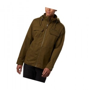 Columbia Tummil Pines Hooded Mont Erkek Zeytin Yeşili | 04625-FHAP