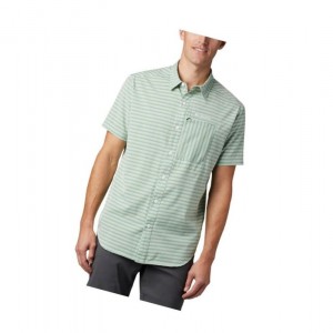 Columbia Twisted Creek II Short Sleeve Tall Gömlek Erkek Yeşil | 87360-SCAH