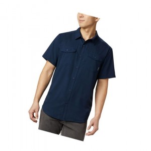 Columbia Utilizer II Solid Short Sleeve Tall Gömlek Erkek Lacivert | 24137-WEOV