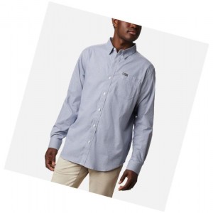 Columbia Vapor Ridge III Long Sleeve Gömlek Erkek Mavi | 10743-UOJE