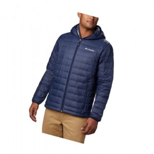 Columbia Voodoo Falls 590 TurboDown Hooded Big Mont Erkek Lacivert | 80426-KMLC