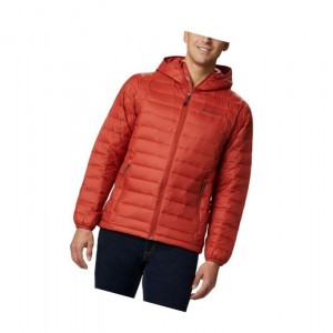 Columbia Voodoo Falls 590 TurboDown Hooded Puffer Mont Erkek Kırmızı | 43218-YMEK