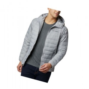 Columbia Voodoo Falls 590 TurboDown Hooded Puffer Mont Erkek Gri | 28605-MEZO