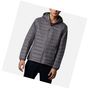 Columbia Voodoo Falls 590 TurboDown Hooded Tall Mont Erkek Gri | 06893-CVEM