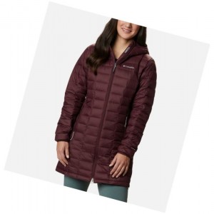 Columbia Voodoo Falls 590 TurboDown Mid Mont Kadın Bordo | 59370-HWDM