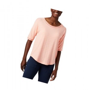 Columbia Water Knit 3/4 Sleeve PFG Fishing Kadın Pembe | 90736-SWNX