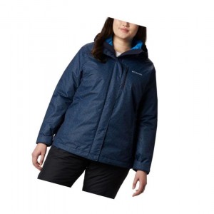 Columbia Whirlibird IV Interchange Plus Size Mont Kadın Lacivert | 87026-YDKV