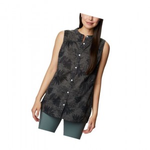 Columbia Willow Bend Sleeveless Tunic Atlet Kadın Koyu Gri | 16794-OQHC