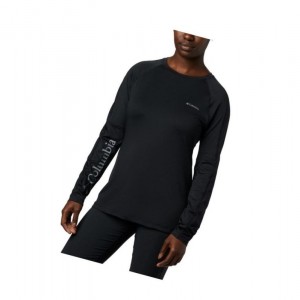 Columbia Windgates Long Sleeve Sweatshirt Kadın Siyah | 76320-HBXS