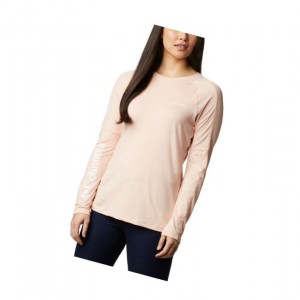 Columbia Windgates Long Sleeve Sweatshirt Kadın Pembe | 68597-THAI